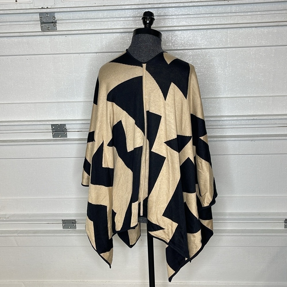 Lauren Ralph Lauren Women's Geo-Print Cotton-Blend Cardigan M/L - Picture 7 of 8